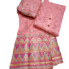 Women Semi stitch embellished dress material with dupatta