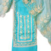 Women Cotton dress material with embellished dupatta (Blue)