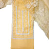 Women Cotton dress material with embellished dupatta (Yellow)